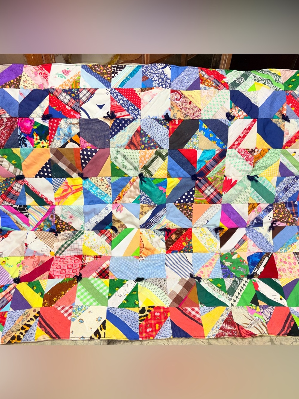 Handmade Vintage Lap Quilt